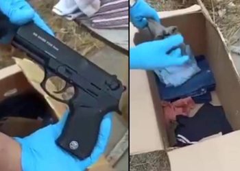 Kars’ta çorapların içinden tabanca çıktı